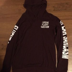 Long Sleeve Worded Shirt